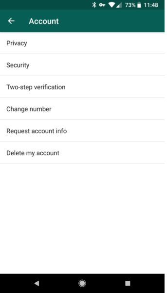 account settings