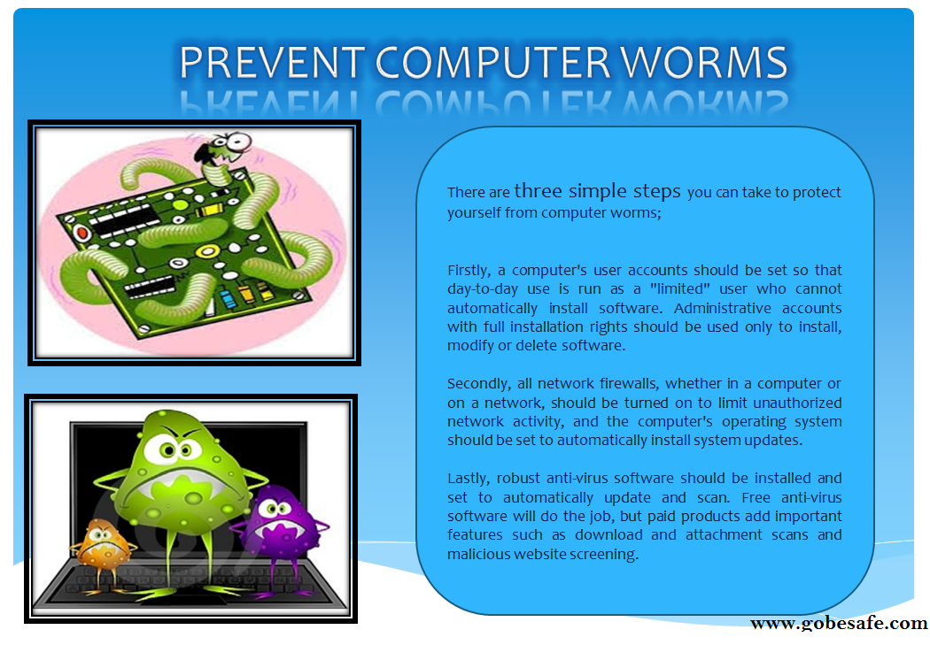 Helpful Tips to Cure and Prevent Computer Worms
